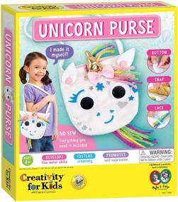 img 4 attached to Unicorn Purse Craft Kit for Creative Preschoolers