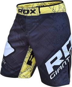 img 4 attached to RDX MMA Shorts: Grappling Martial Arts Training Gear, Breathable Fighting Trunks for Kickboxing