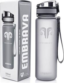 img 4 attached to 🏃 Top-Rated 17oz Sports Water Bottle: Eco-Friendly, BPA-Free Plastic, Ideal for Running, Gym, Yoga, Outdoors, and Camping - Fast Water Flow, 1-Click Flip Top, Leak-proof Lid