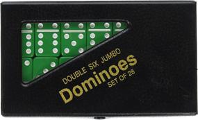 img 2 attached to Enhance Your Gaming Experience with CHH Double Jumbo Dominoes Green