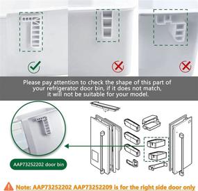 img 3 attached to 🔍 Refrigerator Door Bin, Door Shelf Bin (Right) for LG, Kenmore, Sears - Replace AP5602939, AAP73252201, AAP73252211, 2652311, AAP73252206, AH3637058, EA3637058, PS3637058 (1)