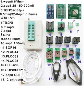 img 3 attached to 🔌 High Performance SETCTOP TL866II Plus USB Programmer with 18 Adapter Socket, SOP8 Clip, 1.8V NAND Flash, for 24/93/25 MCU, BIOS, EPROM, and AVR