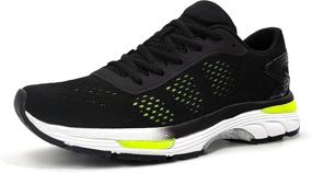 img 4 attached to Puxowe Running Breathable Athletic Sneakers Men's Shoes in Athletic