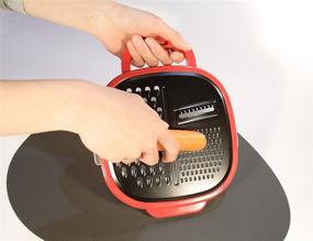 img 3 attached to 🧀 Multi-purpose Cheese Grater with Container - Parmesan, Ginger, Butter Grater - BPA Free Food Collection and Storage - Non-stick Coating - Vegetable & Fruit Pasta Salad Zester