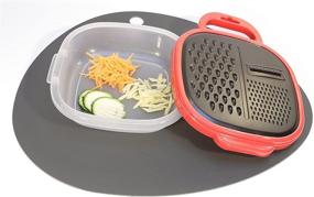 img 1 attached to 🧀 Multi-purpose Cheese Grater with Container - Parmesan, Ginger, Butter Grater - BPA Free Food Collection and Storage - Non-stick Coating - Vegetable & Fruit Pasta Salad Zester