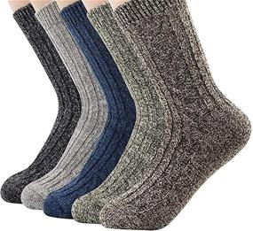 img 4 attached to 🧦 Warm and Cozy: Century Star Women's Athletic Winter Wool Socks with Knit Pattern for Softness and Comfort