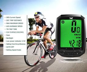 img 2 attached to Stay Ahead of the Game with the Waterproof Wireless Bicycle Speedometer - LCD Display & Multi-Functions