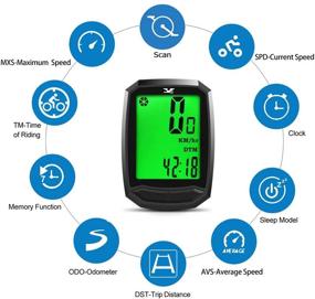 img 3 attached to Stay Ahead of the Game with the Waterproof Wireless Bicycle Speedometer - LCD Display & Multi-Functions