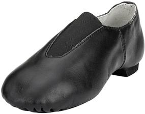 img 4 attached to Comfortable and Stylish MSMAX Women's Leather Jazz Dance Shoes: Slip-on Practice and Teaching Shoe