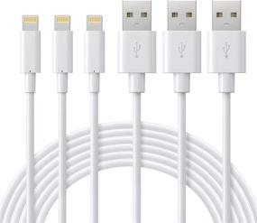 img 4 attached to 🔌 MFi Certified Lightning Cable - ilikable 3Pack 6FT Premium Lightning to USB A Charging Cable Cord for iPhone 13 12 11 Pro Max SE(2020) XS XR 8 7 6 Plus 6s 5s, iPad Pro Air Mini - White