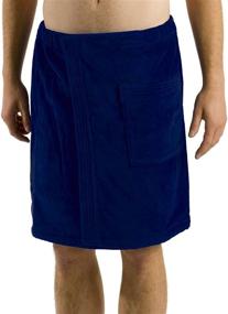 img 2 attached to 🛀 Bathrobe in Bamboo Cotton for Men