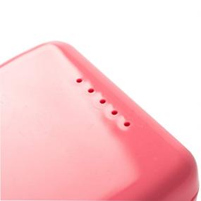 img 1 attached to 👄 Удобный футляр Easyinsmile для ретейнеров: вентилируемое хранение зубных протезов для путешествий, ортодонтии и ухода за полостью рта - розовый
