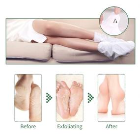 img 1 attached to KiraKira 2 Pairs Foot Peel Mask: Exfoliant and Moisturizing for Soft Feet in 1 Week, Exfoliating Booties for Callus Removal &amp; Dead Skin Peeling, Ideal for Men &amp; Women