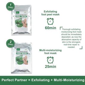 img 3 attached to KiraKira 2 Pairs Foot Peel Mask: Exfoliant and Moisturizing for Soft Feet in 1 Week, Exfoliating Booties for Callus Removal &amp; Dead Skin Peeling, Ideal for Men &amp; Women