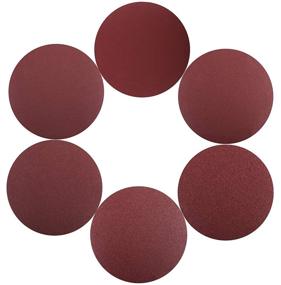 img 4 attached to 🔥 Jucoan 60 Pack 6 Inch Sanding Discs - Premium Assorted Grits Hook and Loop Aluminum Oxide Sandpaper for Professional Grinder Polishing - 10 Discs per Grit (80/100/120/180/240/400)