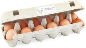 img 1 attached to Eco-Friendly Cardboard Egg Cartons (18-Pack); Biodegradable & Recycled Material with Labels - Perfect for One Dozen Eggs