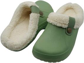 img 3 attached to 🧦 Outdoor Men's Winter Slippers with Non-Slip Sole - Mules & Clogs