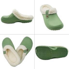 img 2 attached to 🧦 Outdoor Men's Winter Slippers with Non-Slip Sole - Mules & Clogs