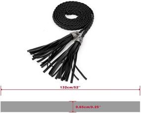 img 2 attached to Allegra Detailing Braided Decorative Leather Women's Accessories for Belts