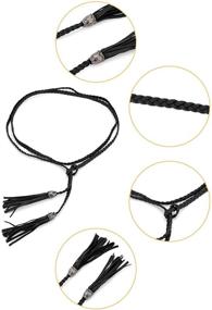 img 3 attached to Allegra Detailing Braided Decorative Leather Women's Accessories for Belts