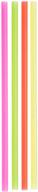 🥤 neon giant 12" drinking straws - pack of 150: ideal for tall cups and tumblers, great for smoothies logo