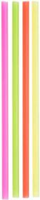 img 4 attached to 🥤 NEON Giant 12" Drinking Straws - Pack of 150: Ideal for Tall Cups and Tumblers, Great for Smoothies