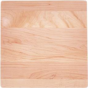 img 2 attached to 🪓 John Boos 10x10x1 Map﻿le Wood Edge Grain Reversible Cutting Board for Chop-N-Slice