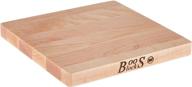 🪓 john boos 10x10x1 map﻿le wood edge grain reversible cutting board for chop-n-slice logo