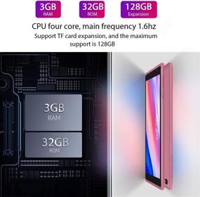 img 1 attached to Buy Android 10.0 Tablet PC 3GB RAM 32GB Storage 128GB Expandable 1280X800 HD IPS Display Tablet – Pink (8 inch, WiFi) – Reading Version