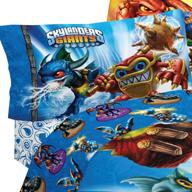 🛏️ skylanders spyro adventure sky friends twin bed sheets set - 3pc logo