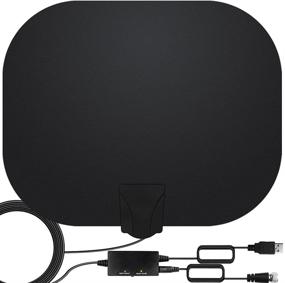 img 4 attached to 📺 Amplified HD Digital TV Antenna - Long Range 250+ Miles Reception, 360° HDTV Antenna. Supports 4K 1080p, Fire Stick, and All Indoor Televisions. Built-in Signal Booster for Local Channels.