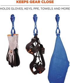 img 3 attached to 🧤 Ergodyne Squids 3400 Glove Clip Holder: Enhanced Occupational Health & Safety Product with Dual Clips