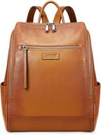 🎒 s zone genuine leather backpack rucksack: stylish women's handbags & wallets for fashionable backpacks logo