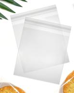 🍞 resealable cellophane bags - 8" x 10" (200 count), ideal for fresh seal packaging of breads, pastries, loafs, fruits, baskets, party favors, and goodies logo