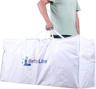 45x22x16 inches extra large storage bag - heavy duty tote with 100 lbs. max load - tear-resistant & water-resistant - polypropylene woven cloth & zippers логотип