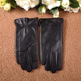 img 2 attached to Лучшие зимние перчатки для мужчин: стильные кожаные аксессуары для современного мужчины