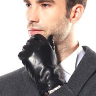 top-rated men's winter gloves: stylish leather accessories for the modern man logo