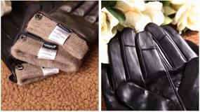 img 1 attached to Top-Rated Men's Winter Gloves: Stylish Leather Accessories for the Modern Man