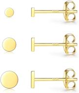 sterling silver earrings cartilage triangle logo
