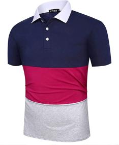 img 3 attached to 👕 Navy Plum Grey Sleeve Tshirts for Men by Musen: Stylish & Comfortable