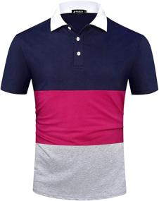 img 4 attached to 👕 Navy Plum Grey Sleeve Tshirts for Men by Musen: Stylish & Comfortable