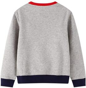 img 3 attached to 🦖 Dino-mite Style: HILEELANG Sweatshirts Pullover for Boys - Comfy Crewneck Sweaters