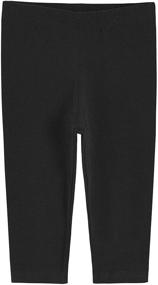 img 3 attached to 🩴 Latuza Girls Cotton Capri Leggings: Versatile & Comfortable Girls' Clothing Essential