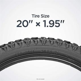 img 2 attached to 🔍 Schwinn Replacement Mountain Bike Tire, 20 x 1.95-Inch, Black - Find Now!