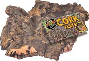 img 1 attached to Enhance Your Reptile Habitat with Zoo Med Natural Cork Flat Terrarium Background