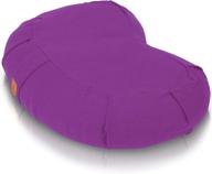 seat of your soul crescent meditation cushion: enhance your yoga and meditation practice with 10 color options and adjustable buckwheat hulls; premium organic cotton zafu cover and zipper liner for ultimate comfort; ideal floor pouf for all ages and genders logo