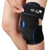 ❄️ adjustable ice compression knee wrap with gel pad for hot and cold therapy - perfect for sports injuries recovery логотип