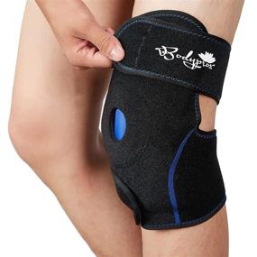 img 4 attached to ❄️ Adjustable Ice Compression Knee Wrap with Gel Pad for Hot and Cold Therapy - Perfect for Sports Injuries Recovery