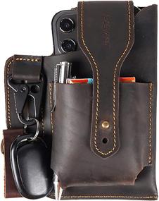 img 4 attached to Leather Holster IPhone Samsung Galaxy