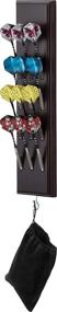 img 3 attached to 🎯 Viper Dart Caddy: Wall Mounted Dart Holder/Stand with Accessory Storage Bag, Displays 4 Sets of Darts, Compatible with All Dartboards and Surrounds